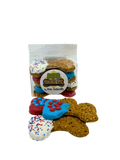 4th of July Hand Dipped Dog Bones 6 Pack