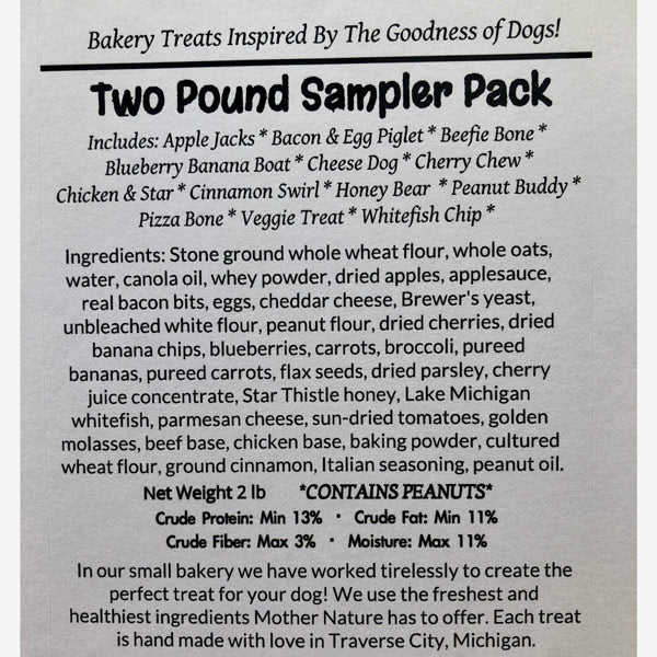 Sampler 2lb Dog Treats