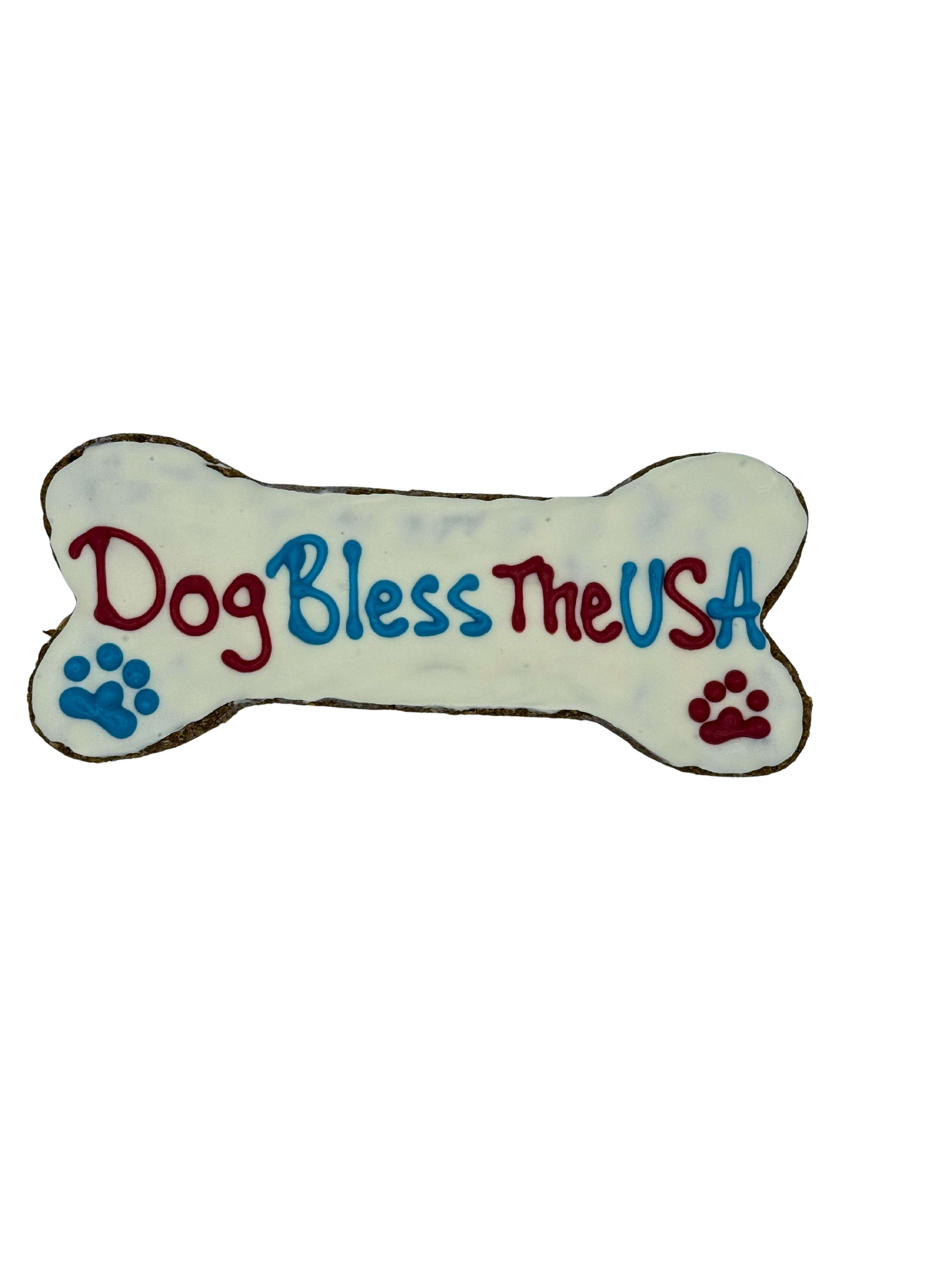 8"Jumbo Dog Bless the USA Bone