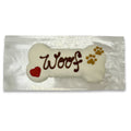 Woof 5" Hand-Decorated Iced Bone Dog Cookie