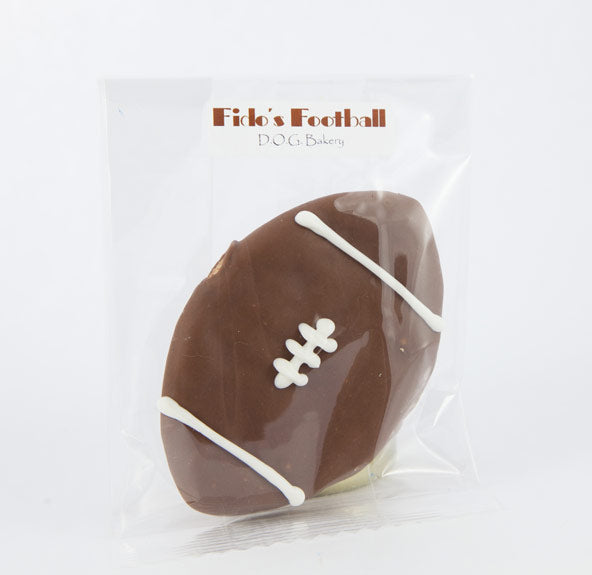 Carob & Yogurt Footballs 4 Pack Dog Cookies