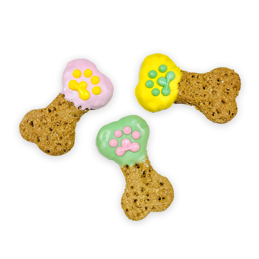 Spring Hand Dipped Dog Bones 6 Pack