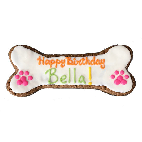 Happy Birthday Dog Bone 8" Custom
