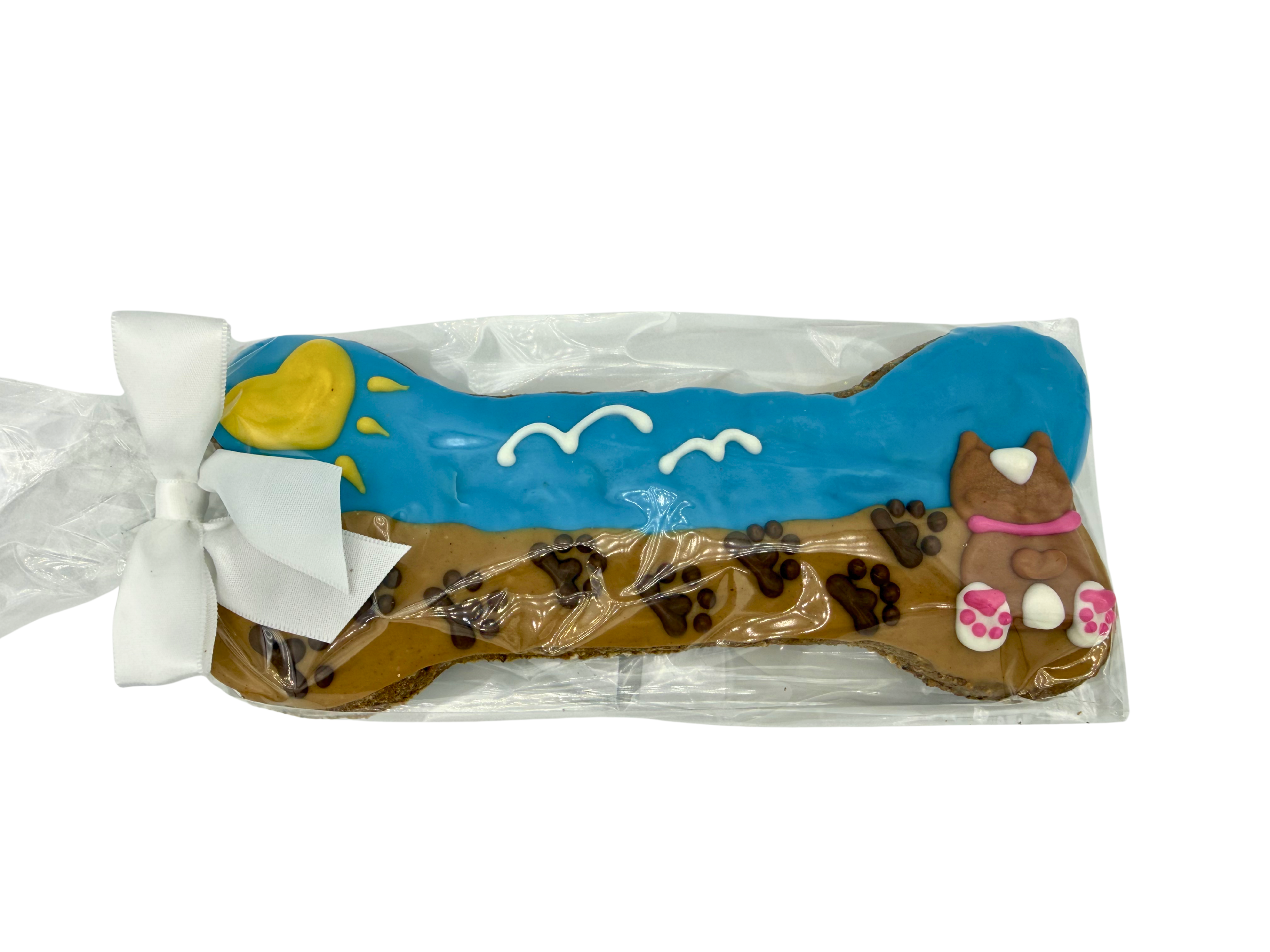 8" Jumbo Summer Life's a Beach Dog Bone