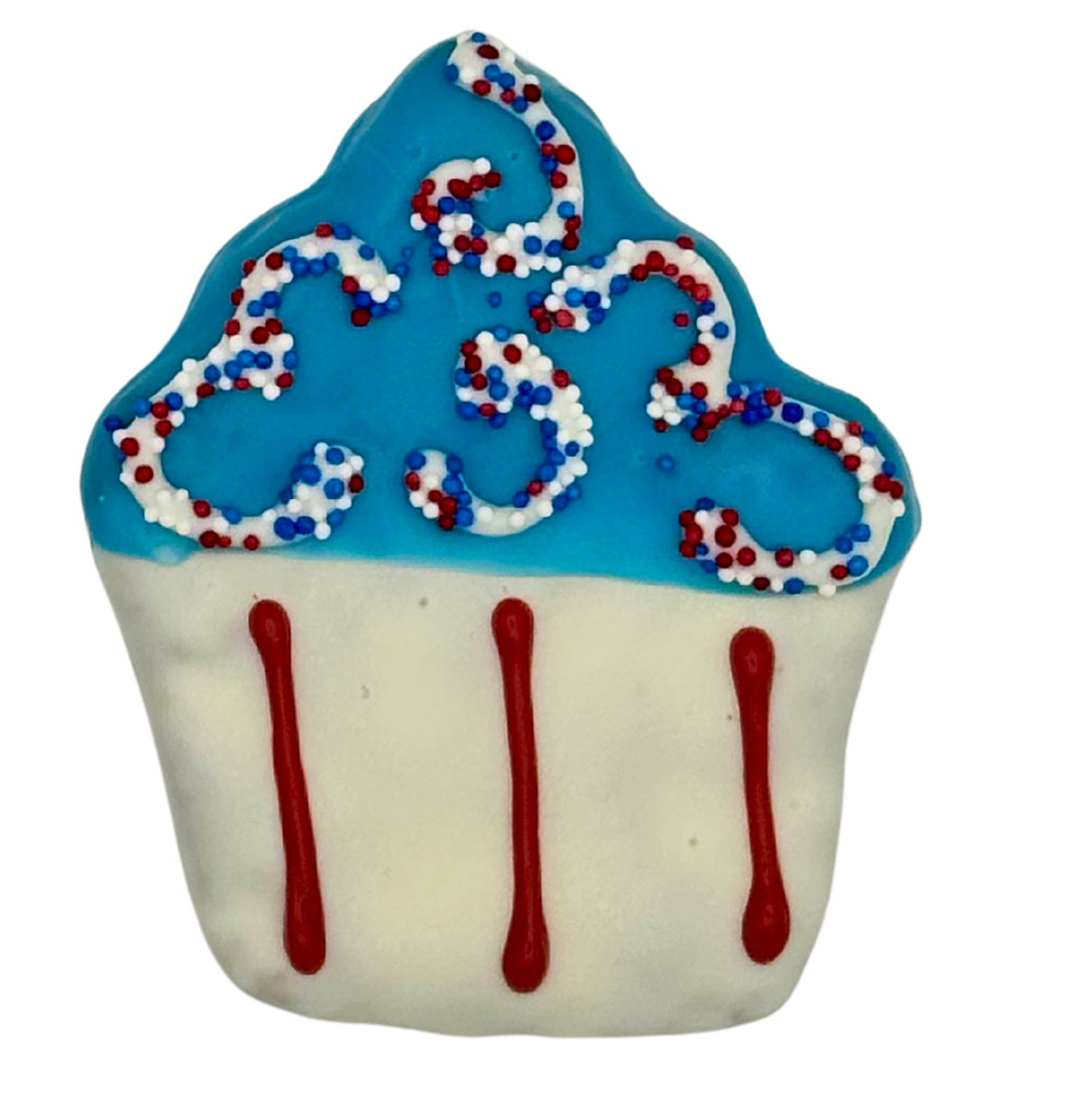 Pawtriotic Pupcake Dog Cookies