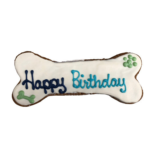 Birthday Dog Bone 8"