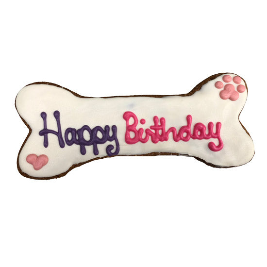 Birthday Dog Bone 8"