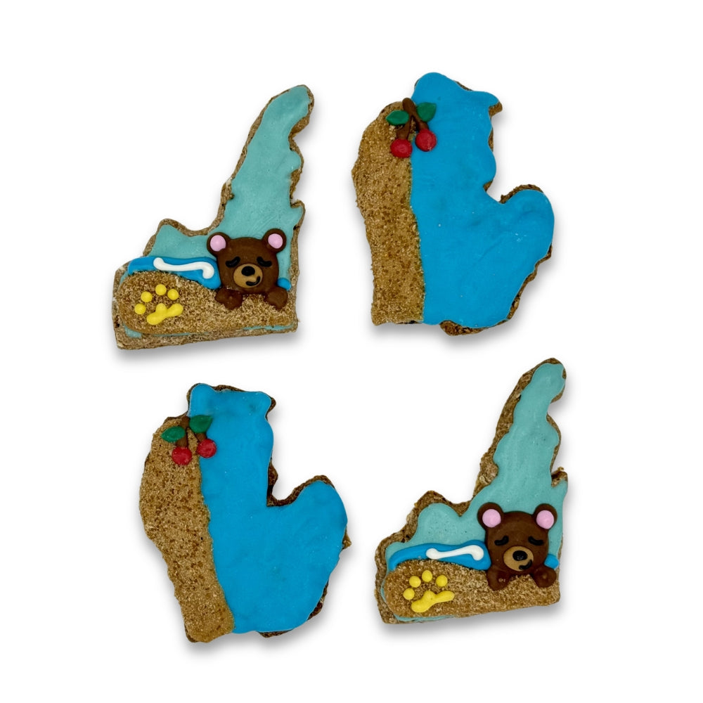 Wholesale Leelan-Paw Summer Sleeping Bear Dunes Dog Treat 4-Pack Gift Bag