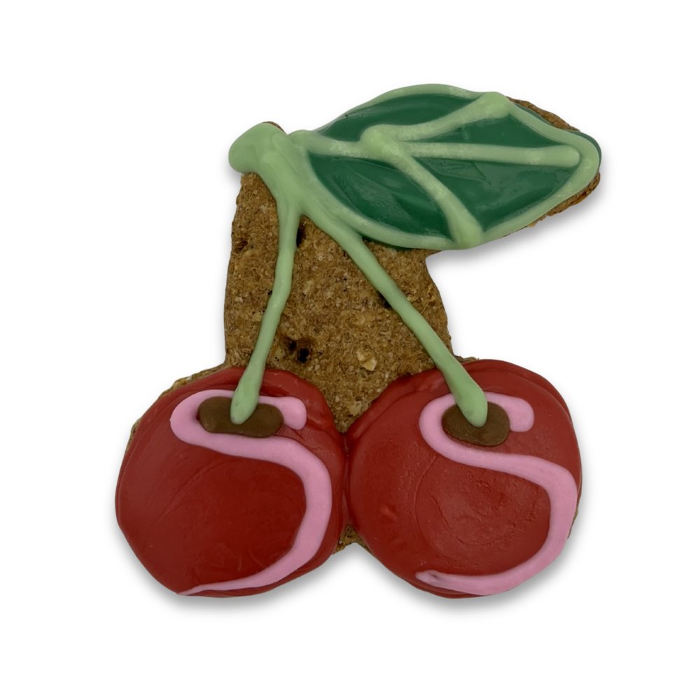Wholesale TC Cherry Chomps - Individual Hand-Decorated Dog Cookie